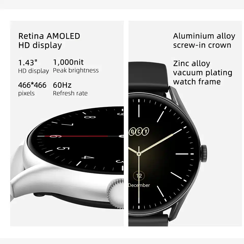 QCY Watch GT Smart Watch Retina AMOLED Display Price In Bangladesh