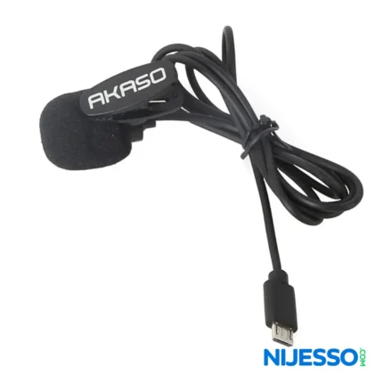 AKASO External Microphone Black color for action camera