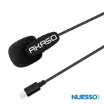 AKASO External Microphone Black color for action camera