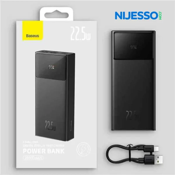 Beseus Fast Charging Power Bank - Black Color