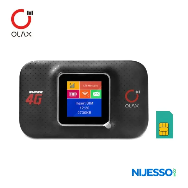 OLAX 4G Pocket Router Black Color