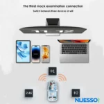 GearUP WM30 Transparent Crystal 2.4G + Bluetooth Magnetic Wireless Mouse