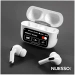 A9 Pro ANC Touch Screen Display Earbuds – White Color