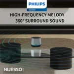 Philips TAS1009 Mini Bluetooth Speaker- Compact & Powerful Sound