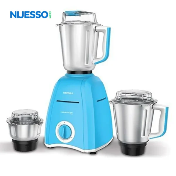 Havells Momenta NV 900W Sky Blue Mixer Grinder With 3 Jars