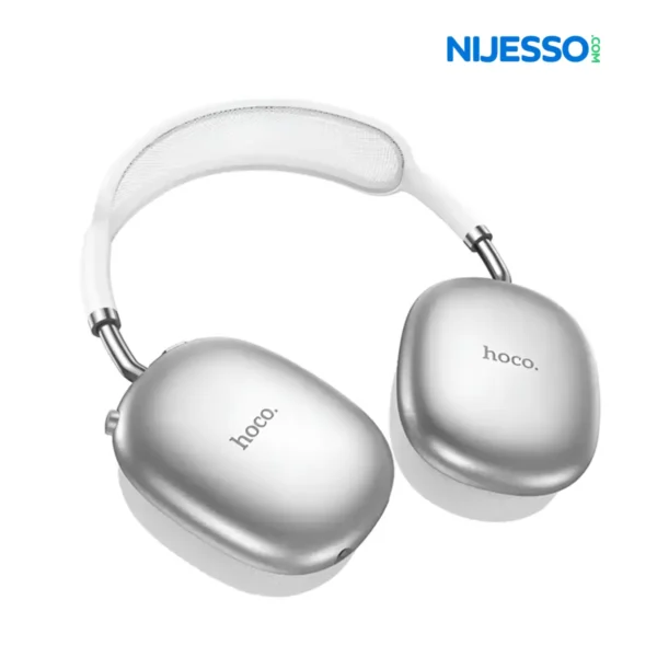 HOCO W55 Plus ANC Bluetooth Headphones – Silver