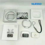 A9 Pro ANC Touch Screen Display Earbuds – White Color